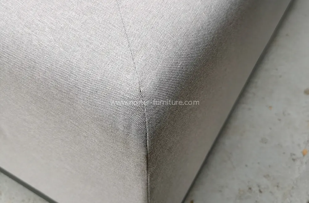 Leisure Aluminum Frame Teak Wood Base Outdoor Sofa