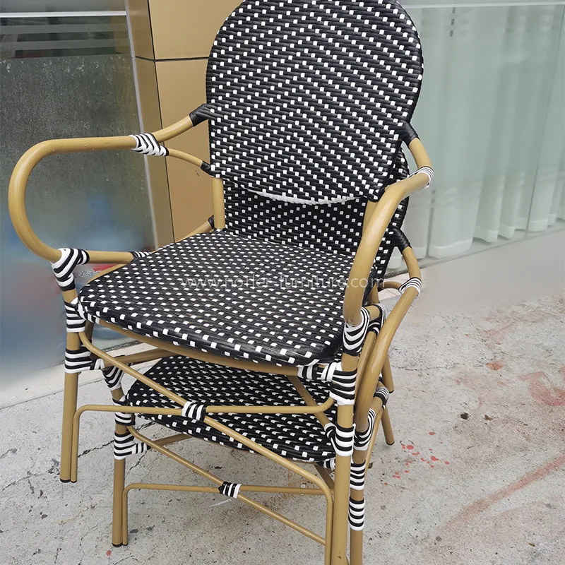 Modern vízálló tartós alumínium pe rattan étkező készlet