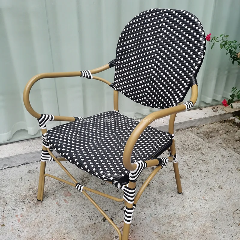 Modern vízálló tartós alumínium pe rattan étkező készlet