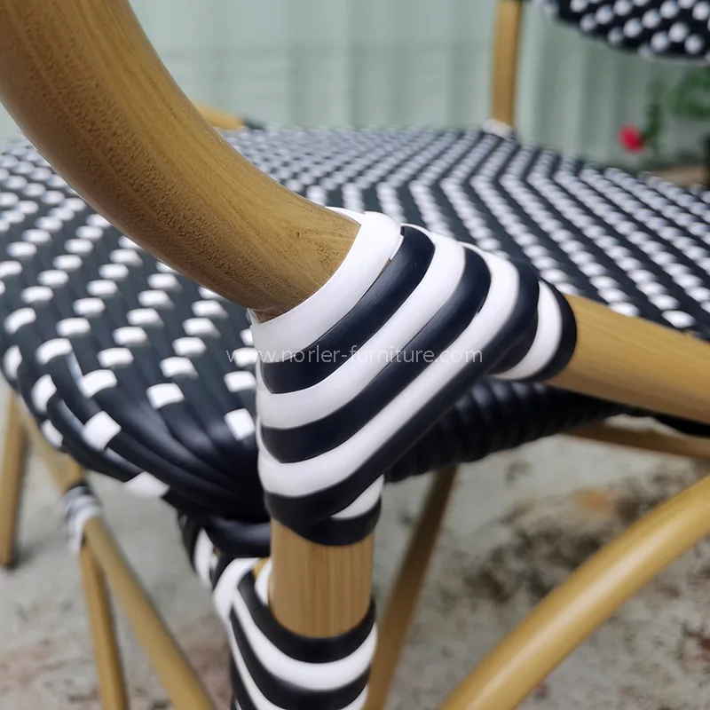 Modern vízálló tartós alumínium pe rattan étkező készlet